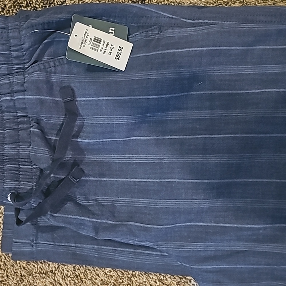 NWT LL Bean Lakewash Chambray Chino Pant